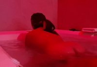 Interracial Couple's First Jacuzzi Sex with a Big Ass T