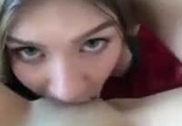 Girl brings friend to orgasm with tongue