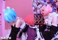 Rem and Ram follando sus agujeros