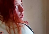 Russian boyfriend spirited red young for sex in the entrance