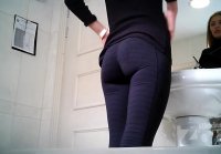 Spying on a Pissing Girl with Chic Bottom Free