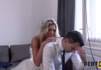 Claudia Macc fucking in the pussy for a loan for the wedding