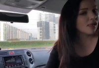 Blowjob from a beauty in the city center