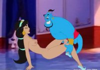 Genie forzando su gran polla en el culo de Jasmine s