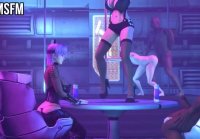 Juegos sexo en una discoteca cerrada