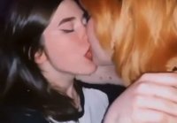 She Likes to Kiss Her Friend When She's Filmed