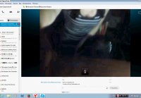 Mostrando los senos en Skype