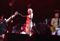 Alisa Vox undressed at the concert of the band   Leningrad     YouTube