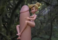 Little Tinkerbell se folla a un monstruo en el bosque