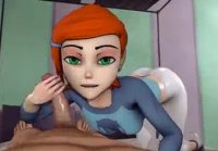 Gwen hentai Animación 3D (Ben 10) compilación