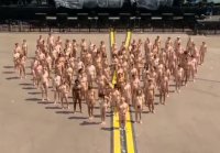 Nude flash mob