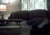 My wife Krysta on hidden cam masturbating in the living room