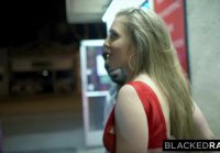 BLACKEDRAW Big titty white girl gets double teamed by BBCs