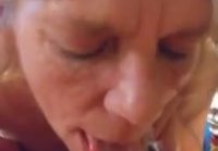 Mature whore jerked in her mouth