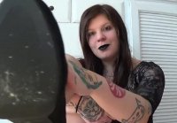 Goth Girl Finger Fucks Her Pussy For You