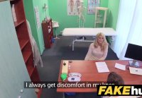 Fake Hospital Dirty doctor gives blonde Czech babe wet pantie