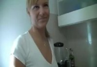 Sexy German Girlfriend Fucked and Facialized in Kitchen