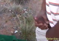 Dirty South African Sex Safari whore having interracial group