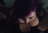 Goth Girl Blowjob Facial