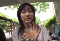 Subtitled Japanese AV star stripped naked in public to orgasm