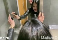 Fucked Russian bitch in the cinema toilet