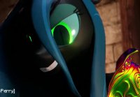 Chrysalis captura Celsetia y Luna   Hecho por  Pixel Perry