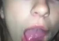 Filled Mouth of Student