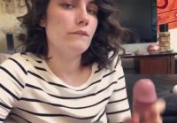 Hot girl sucking dick blowjob