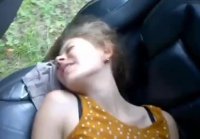 Young slut gets spanked by her lover in the car