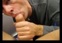 Daddy Sucks Straight Younger Guy's Cock and Swallows Cum