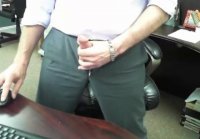 Boss Daddy's Cock is out at work