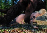 Skyrim Porn   Sexy Futa Fucked by Werewolf