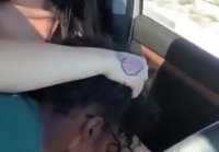 Blowjob at the driving