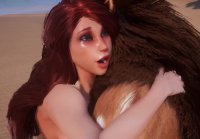 18+ Little Mermaid fucks the Lion King, gets cum facial (Wild