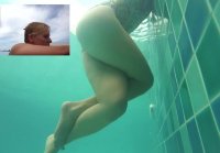 Masturbation in the pool