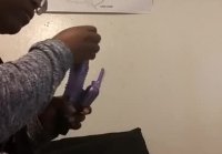 Putting A Purple Dildo in My Fat Ass Pussy