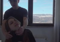 Russian bitch wanted to fuck with her stepbrother