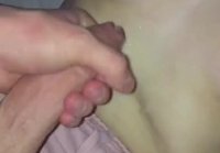 Jerked off on girlfriend