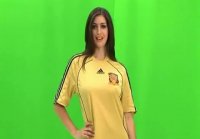 Katie Marie Cork en uniformes de futbol