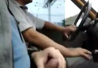 Wank in the Taxi Driver's Side