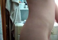 Redhead naughty in the bathroom shows sisi and pussy