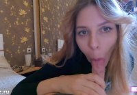 Little blowjob and fucking with Russian stepmom