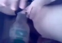 They fuck a girl with a bottle she likes it