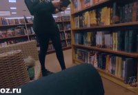 Horny student gave herself to a friend in the library