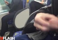 Jerking off to two asians on a train