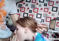 Seduced stepsister for blowjob