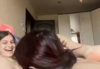 Young sister licks sister's pussy and ass