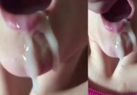 Boca llena de chicas espermáticas que aman tan deliciosas