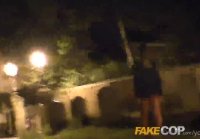 Fake Cop The Graveyard shift Anal sex