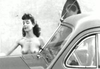 Margie harrison along with friends in a naked car wash